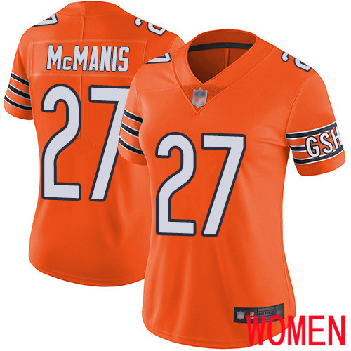 Chicago Bears Limited Orange Women Sherrick McManis Alternate Jersey NFL Football 27 Vapor Untouchable